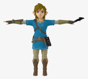 Download Zip Archive - Link Breath Of The Wild Model, HD Png Download, Free Download