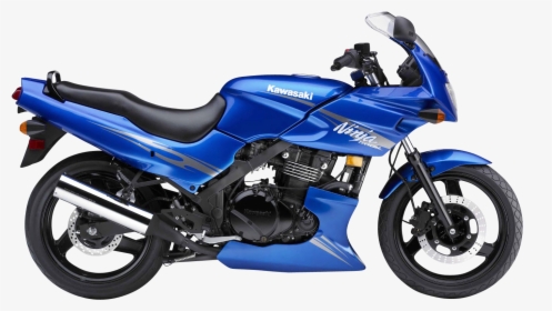 Blue Kawasaki Ninja 500r Motorcycle Bike Png Image - 2009 Kawasaki Ninja 500, Transparent Png, Free Download