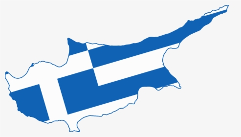 Flag Map Of The Cyprus - Greece And Cyprus Flag, HD Png Download, Free Download