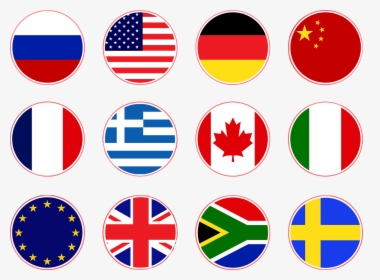 Flags, Russia, Usa, Germany, China, France, Greece - Flag Of English Speaking Countries, HD Png Download, Free Download