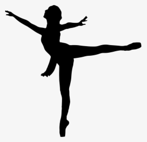 Ballet Dancer Silhouette Clip Art - Black Dancer Silhouette Png, Transparent Png, Free Download