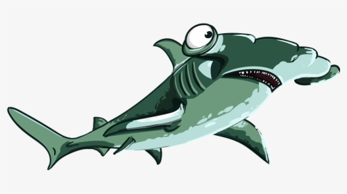 Shark, Fish, Hammer, Predator, Teeth, Mouth, Sea - Cá Mập Búa Cartoon, HD Png Download, Free Download