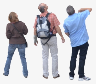 Photoshop Entourage People Standing - People Looking Up Png, Transparent Png, Free Download