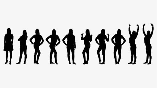 Silhouette People Entourage - All People Silhouette Png, Transparent Png, Free Download
