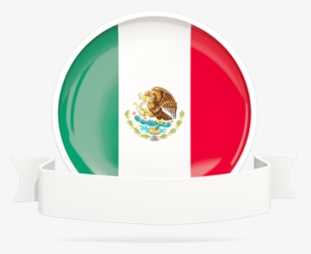 Flag With Empty Ribbon - Mexico Flag Ribbon Png, Transparent Png, Free Download