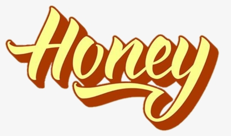 Honey Text Sticker Tumblr Aesthetic Retro Cute Love - Honey Aesthetic Png, Transparent Png, Free Download