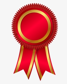 Golden Ribbon Rosette Award Cup Png Image High Quality - Award Ribbon Clipart Png, Transparent Png, Free Download