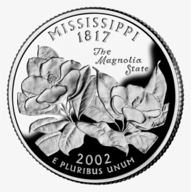 2002 Ms Proof - Mississippi's State Quarter, HD Png Download, Free Download