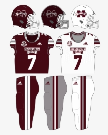 Mississippi State Fb Unis October 2018 - Mississippi State Football Uniforms 2019, HD Png Download, Free Download