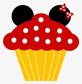 Cupcake Minnie Clipart - Mickey Mouse Cupcake Clipart, HD Png Download, Free Download