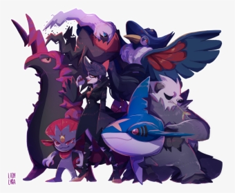 A Copious Amount Of My Favorite Pokemon Are Edgy Dark - Pokemon Dark Types, HD Png Download, Free Download