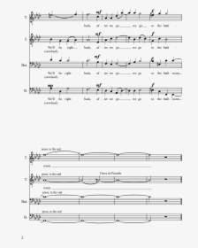 Transparent Be Right Back Png - Sheet Music, Png Download, Free Download