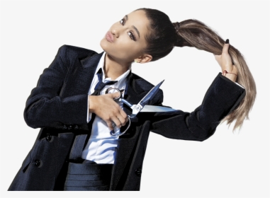 Ariana Grande Cutting Her Hairs Off Png Image, Transparent Png, Free Download