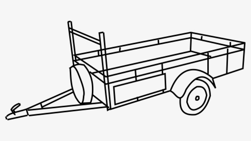 Line Art,angle,area - Trailer Clipart Png, Transparent Png, Free Download