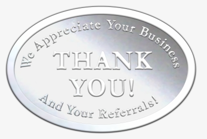 Embossed Silver Thank You Seal - Silver, HD Png Download, Free Download