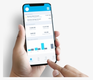 Accountant Holding Iphone With Xero Cloud Accounting - Iphone, HD Png Download, Free Download