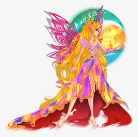 Faerie Drawing Edgy - Winx Club Butterflix Stella, HD Png Download, Free Download