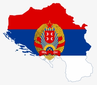 Greater Sr Serbia Map - Greater Serbia Map, HD Png Download, Free Download