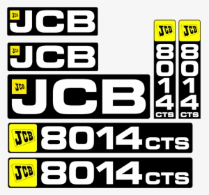 Jcb Decal Set All Things Equipment Png Komatsu Logo - Jcb 8014 Decal, Transparent Png, Free Download