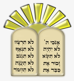 Just Exactly What Happened - 10 Commandment In Hebrew, HD Png Download, Free Download