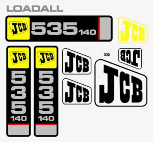 Jcb 535-140 Decal Set - Jcb 535 140 Sticker, HD Png Download, Free Download
