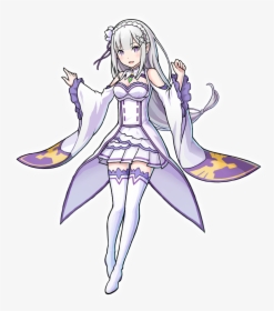 Emilia Re Zero Characters Hd Png Download Kindpng