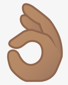 Medium Skin Tone Icon - Ok Hand Emoji Transparent, HD Png Download, Free Download