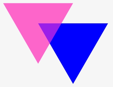 Transparent Triangulos Png - Blue And Pink Triangle, Png Download, Free Download