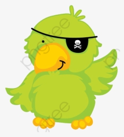 Pirate Clipart Parrot - Piratas Cute Png, Transparent Png, Free Download