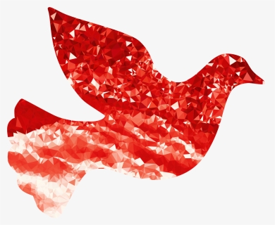 Red,columbidae,doves As Symbols - Peace Dove Clipart Abstract, HD Png Download, Free Download