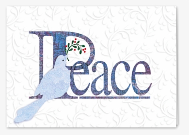 Picture Of Peace Dove Embossed Greeting Card - Illustration, HD Png Download, Free Download
