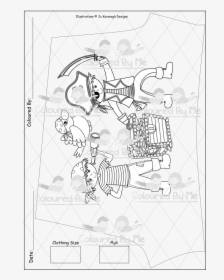 Pirates, Parrots And Treasure - Line Art, HD Png Download, Free Download