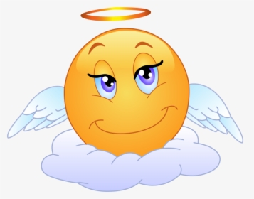 Angelic Smiley - Emoticon Angel, HD Png Download, Free Download