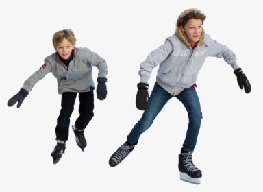 Boy Ice Skating Png, Transparent Png, Free Download