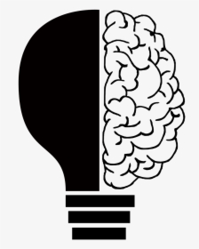 Brain Clipart Lightbulb - Clip Art Brain Light Bulb, HD Png Download, Free Download