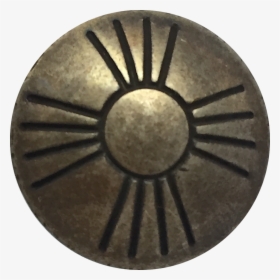 Concho Button Sun Zia Symbol, Warm Silver 3/4 - Circle, HD Png Download, Free Download