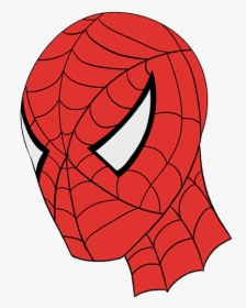 Drawn Spiderman Spider Man"s Face - Transparent Spiderman Head Png, Png Download, Free Download
