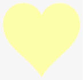 Pastel Yellow Heart Clipart - Light Yellow Yellow Heart, HD Png Download, Free Download