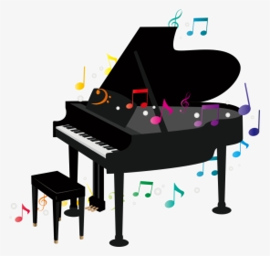 Grand Piano - Transparent Background Piano Clipart, HD Png Download, Free Download