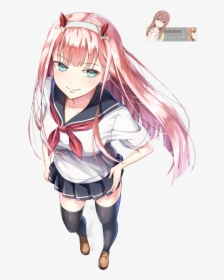 Zero Two , Png Download - School Girl Zero Two, Transparent Png, Free Download