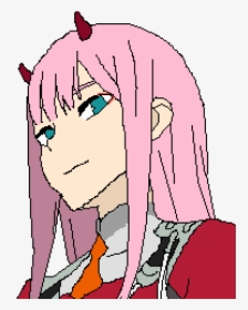 Transparent Zero Two Png Darling In The Franxx Zero Two Chibby Png Download Kindpng - zero two eye roblox