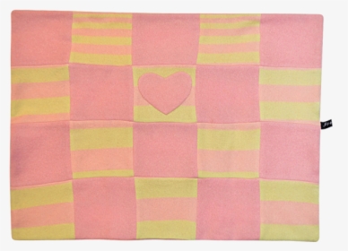 Yellow & Pink Heart Blanket - Patchwork, HD Png Download, Free Download