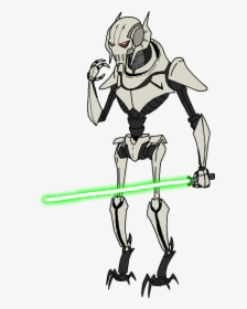 Search Clip Art General Grievous By Montatora - Cartoon General Grievous Drawing, HD Png Download, Free Download