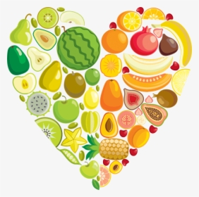 Fruits Heart Png, Transparent Png, Free Download