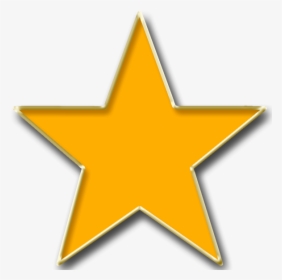 Orange Star With Gold - Star Clip Art, HD Png Download, Free Download