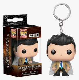 Supernatural Funko Free Shipping Pen Topper Castiel - Castiel Supernatural Keychain Funko Pop, HD Png Download, Free Download