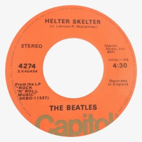Helter Skelter By The Beatles B-side Label Us Vinyl - Label, HD Png Download, Free Download