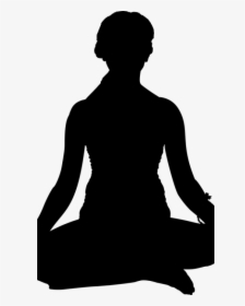 Meditation Silhouette Person Yoga - Transparent Yoga Clip Art, HD Png Download, Free Download