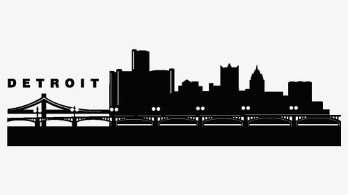 Philadelphia Skyline Silhouette Free Vector Silhouettes - Detroit Skyline Silhouette, HD Png Download, Free Download