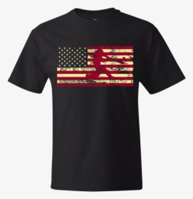 Male Baseball Player Silhouette On The American Flag - T-shirt, HD Png ...